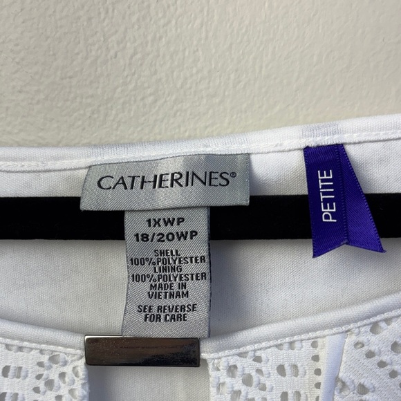 Catherine’s Elegant White Lace Dress size 1X or 18/20 petite - Picture 5 of 6